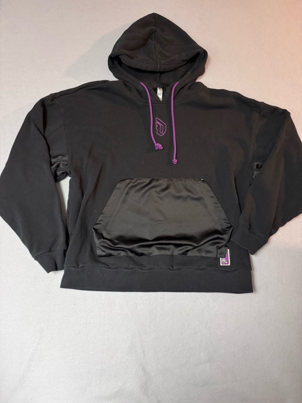 Adidas Dame 8 Inn Hdy Basketball Sports Hooded Pullover Long Sleeves Black XL
